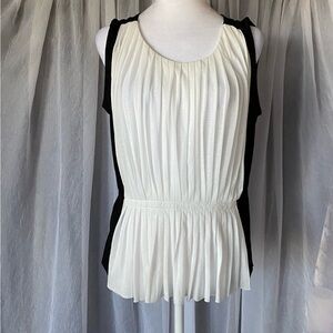J. Crew Shirt  Womens Black & White Sleeveless Blouse